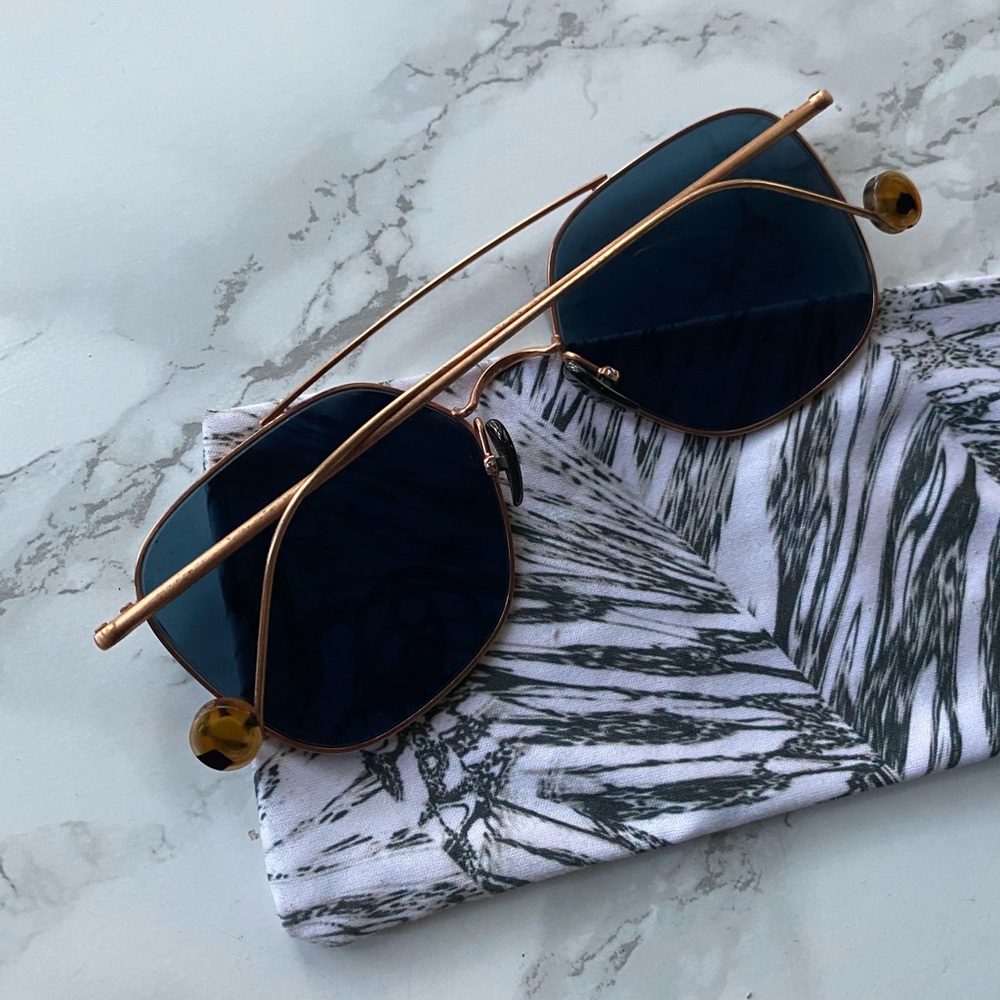 Free people Ahlem Gold dip Sunglasses - Picture 2 of 8
